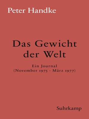 cover image of Das Gewicht der Welt